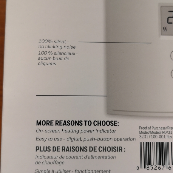 Honeywell Non-Programmable Electric Heat Thermostat, Brand New in Open Box - Picture 5 of 5